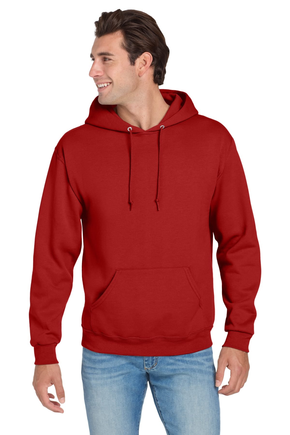 Jerzees 996M S / True Red Jerzees 996M NuBlend Pullover Hooded Sweatshirt
