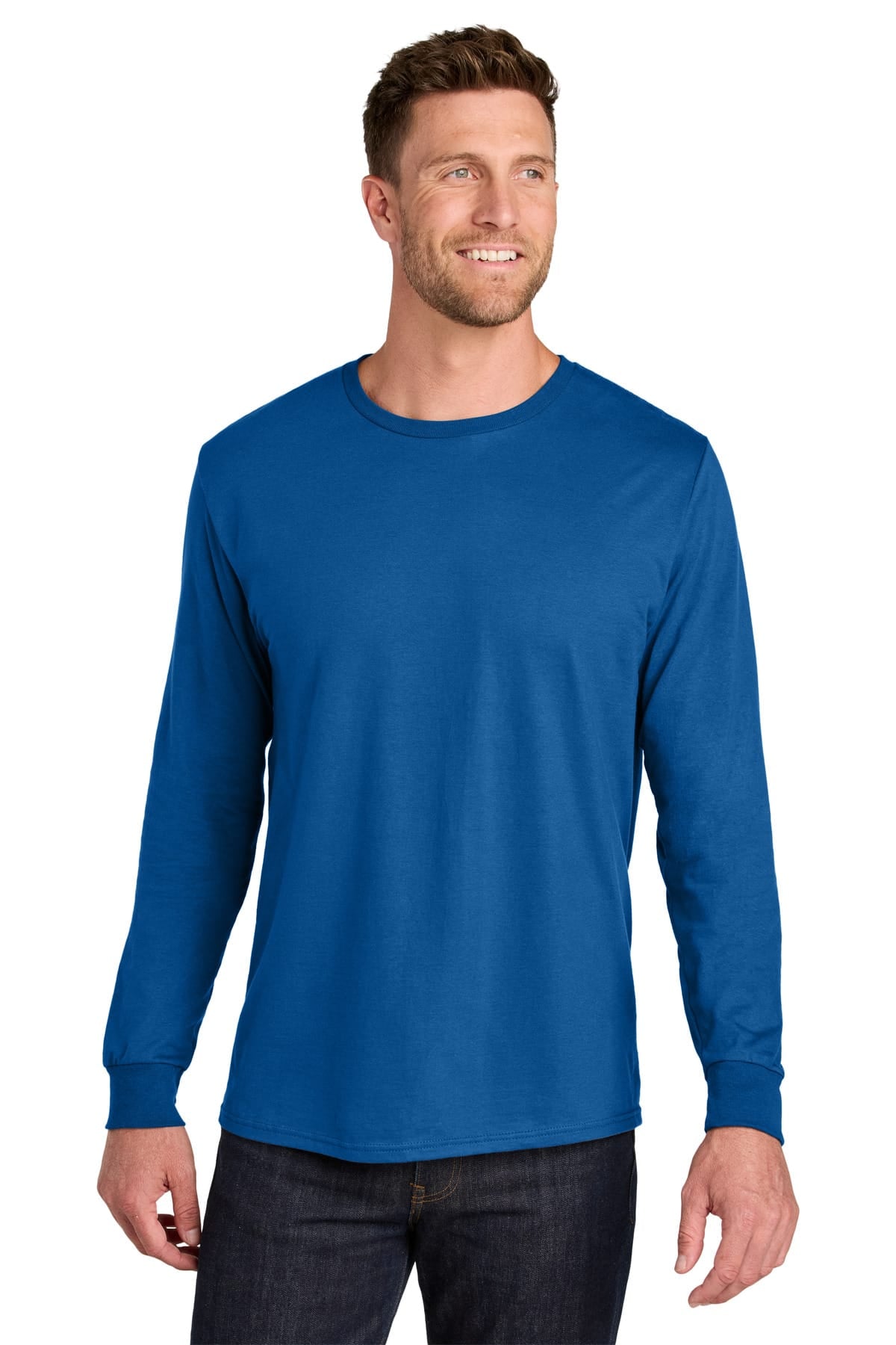 Jerzees IC46L S / Royal Jerzees IC46L Ultimate Unisex Ring-Spun Long Sleeve T-Shirt