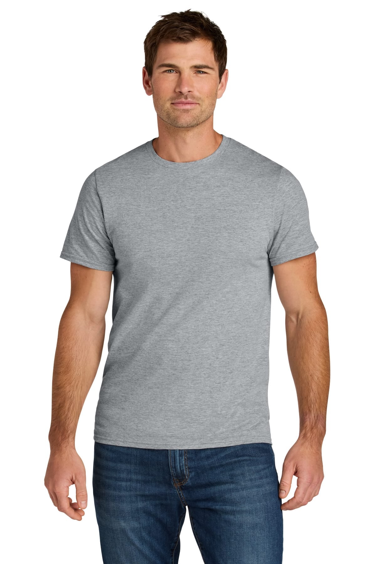 Jerzees IC46M S / Athletic Heather Jerzees IC46M Ultimate Unisex Ring-Spun T-Shirt