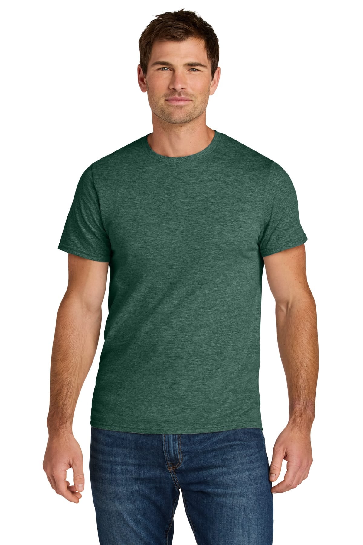 Jerzees IC46M S / Forest Green Heather Jerzees IC46M Ultimate Unisex Ring-Spun T-Shirt