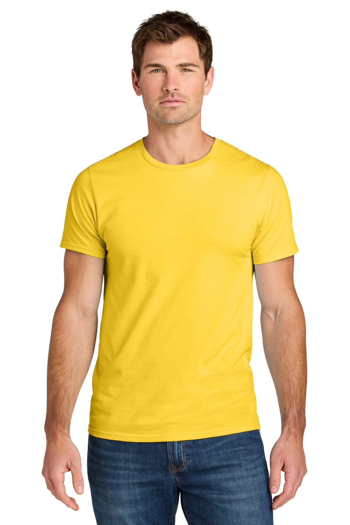 Jerzees IC46M S / Island Yellow Jerzees IC46M Ultimate Unisex Ring-Spun T-Shirt