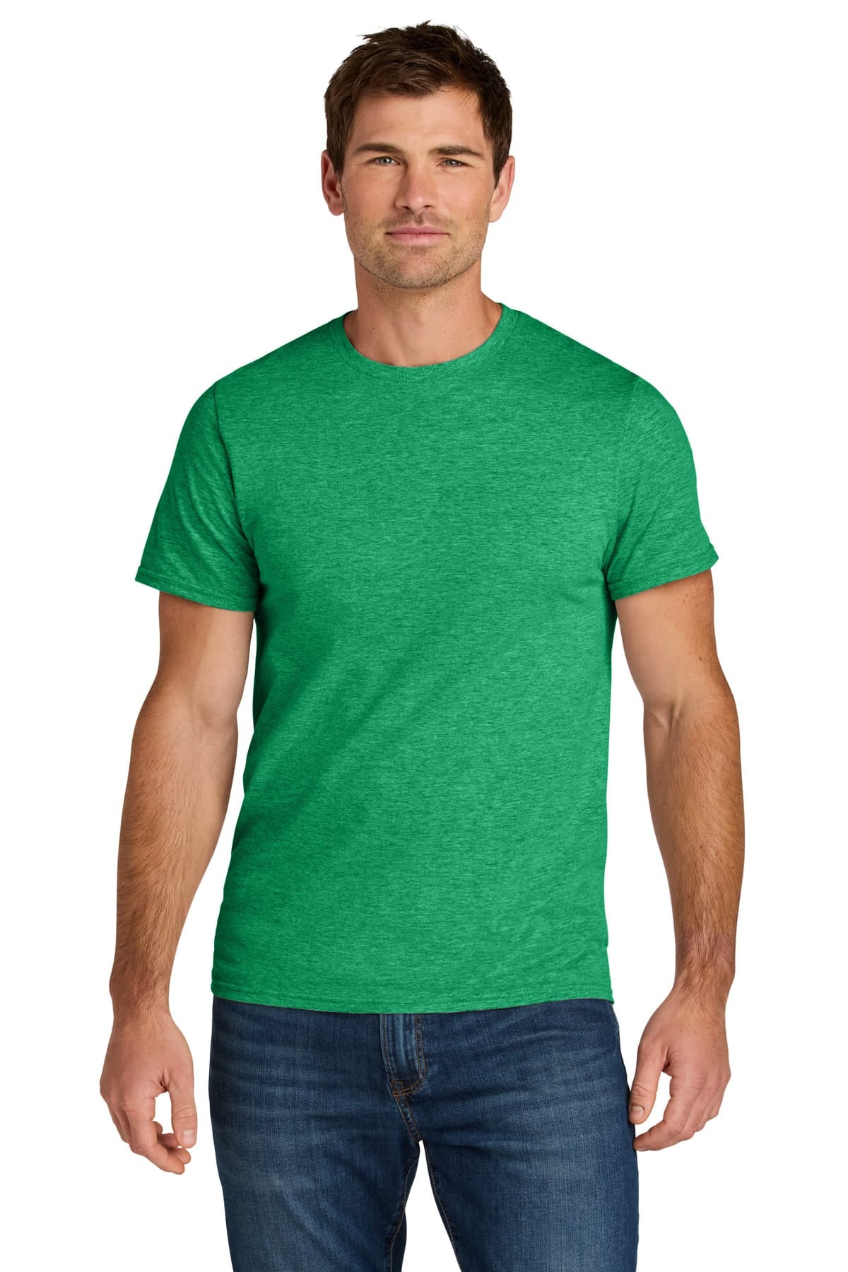 Jerzees IC46M S / Retro Heather Green Jerzees IC46M Ultimate Unisex Ring-Spun T-Shirt