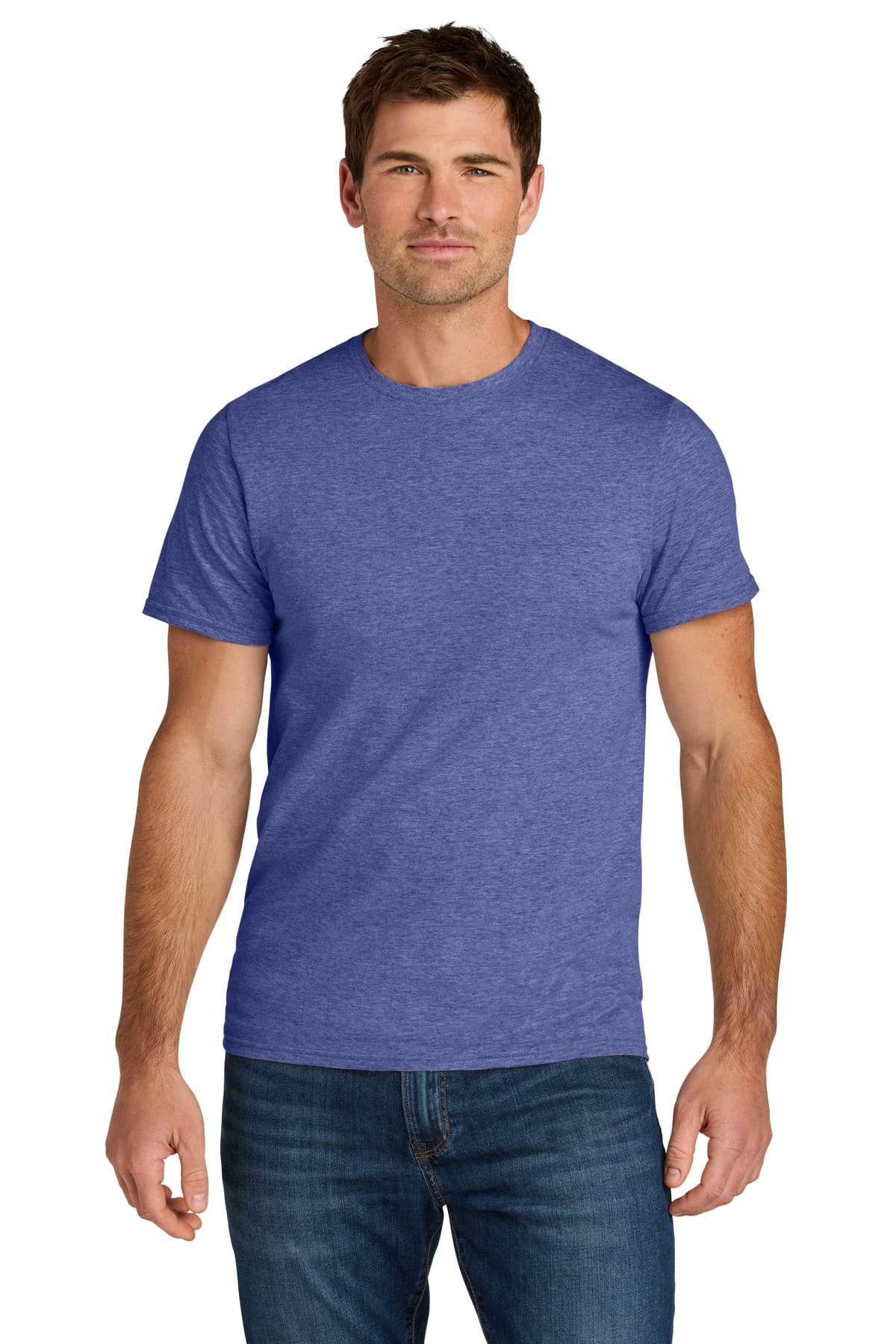 Jerzees IC46M S / Retro Heather Purple Jerzees IC46M Ultimate Unisex Ring-Spun T-Shirt