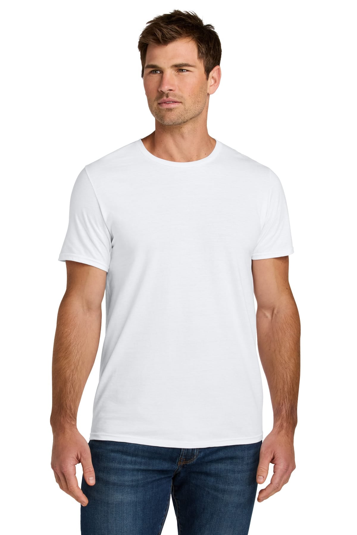 Jerzees IC46M S / White Jerzees IC46M Ultimate Unisex Ring-Spun T-Shirt