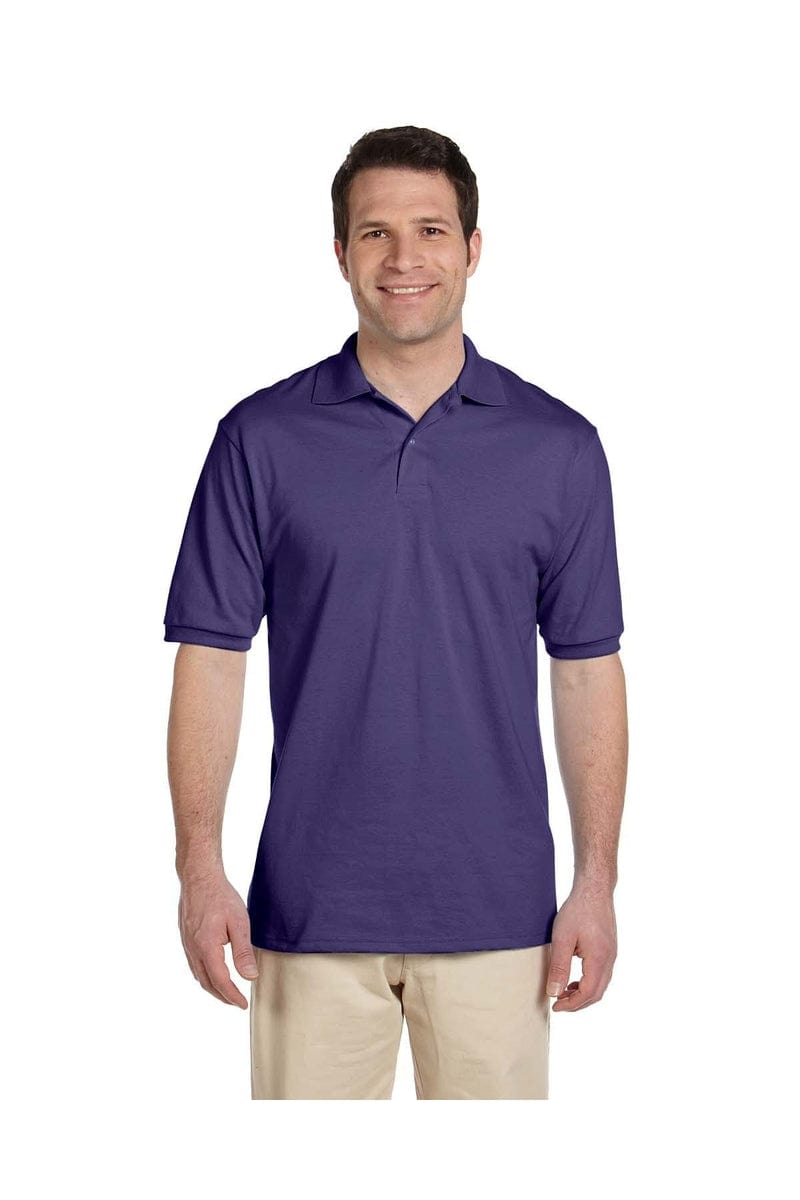 Jerzees Polos/Knits 4XL / Deep Purple Jerzees 437: Adult 5.6 oz. SpotShield(tm) Jersey Polo, Basic Colors