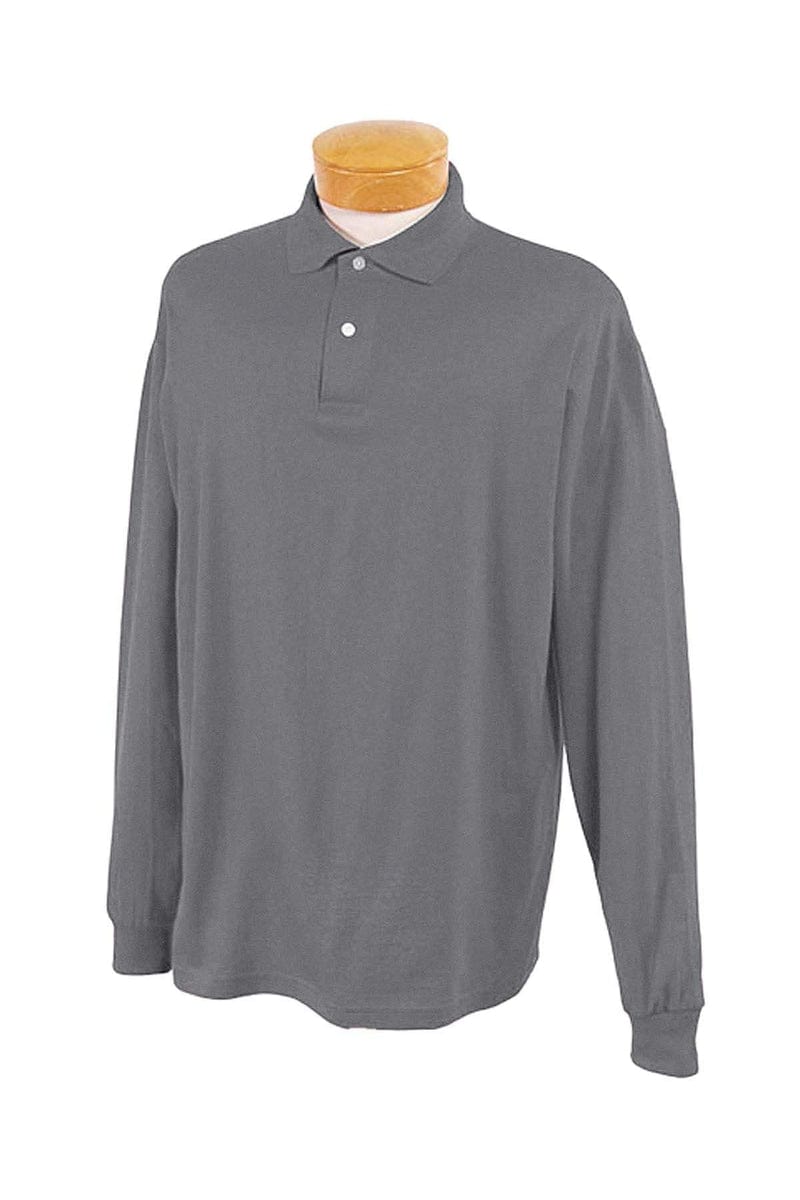 Jerzees Polos/Knits Jerzees 437ML: Adult 5.6 oz. SpotShield(tm) Long-Sleeve Jersey Polo