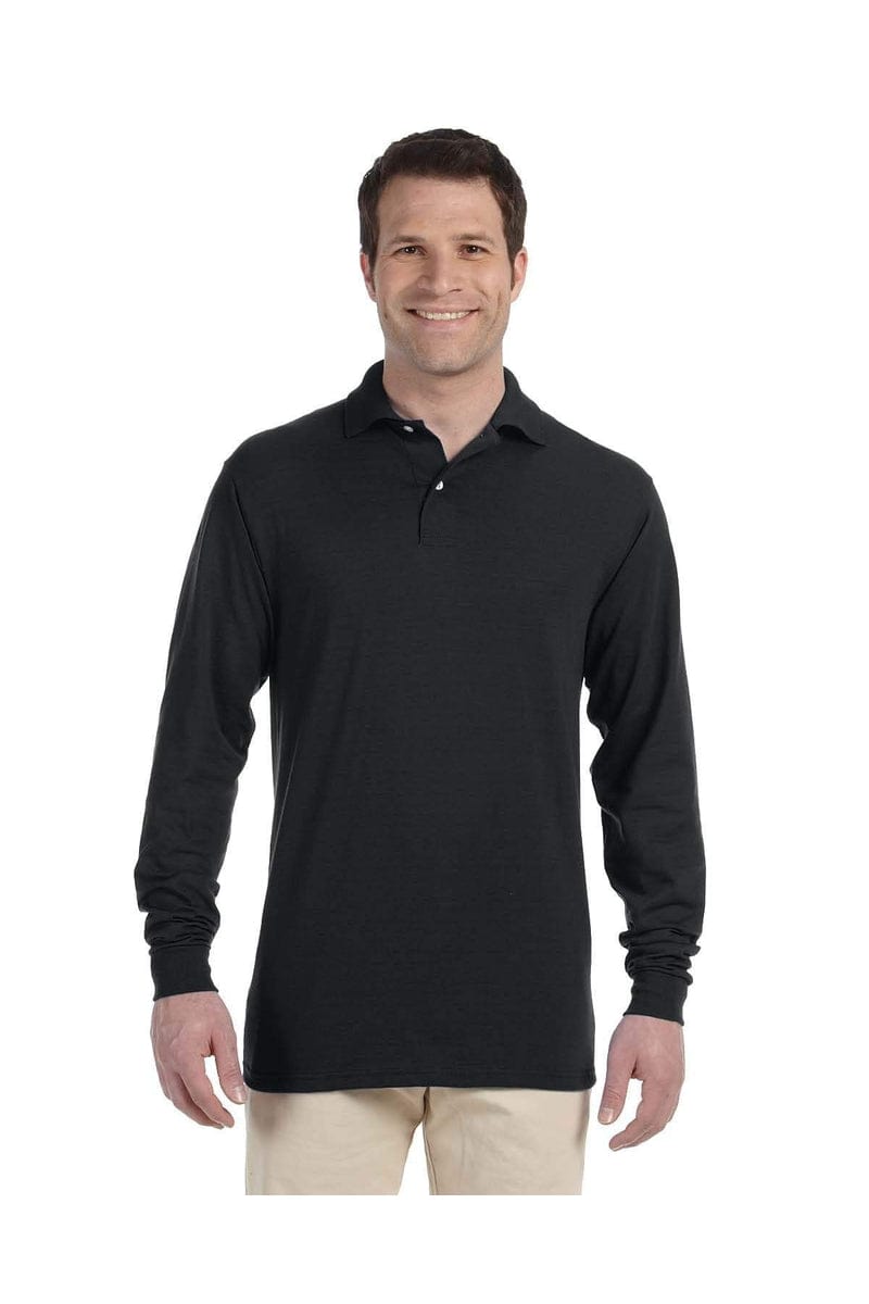 Jerzees Polos/Knits Jerzees 437ML: Adult 5.6 oz. SpotShield(tm) Long-Sleeve Jersey Polo