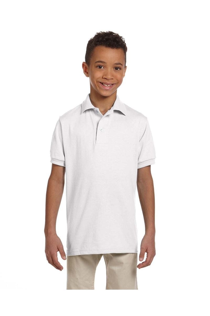 Jerzees Polos/Knits Jerzees 437Y: Youth 5.6 oz. SpotShield(tm) Jersey Polo