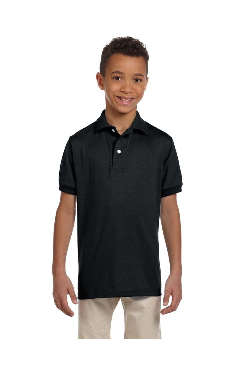Jerzees Polos/Knits Jerzees 437Y: Youth 5.6 oz. SpotShield(tm) Jersey Polo
