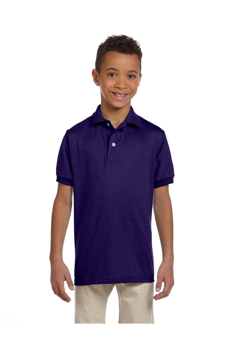 Jerzees Polos/Knits Jerzees 437Y: Youth 5.6 oz. SpotShield(tm) Jersey Polo