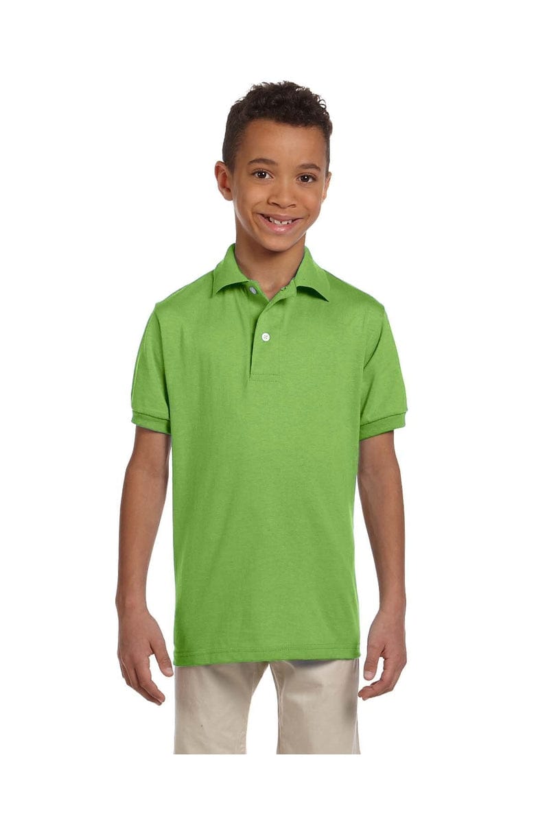 Jerzees Polos/Knits Jerzees 437Y: Youth 5.6 oz. SpotShield(tm) Jersey Polo