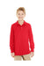 Jerzees Polos/Knits Jerzees 437YL: Youth 5.6 oz. SpotShield(tm) Long-Sleeve Jersey Polo