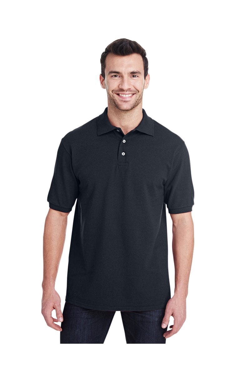 Jerzees Polos/Knits S / Black Jerzees 443MR: Adult 6.5 oz. Premium 100% Ringspun Cotton Pique Polo