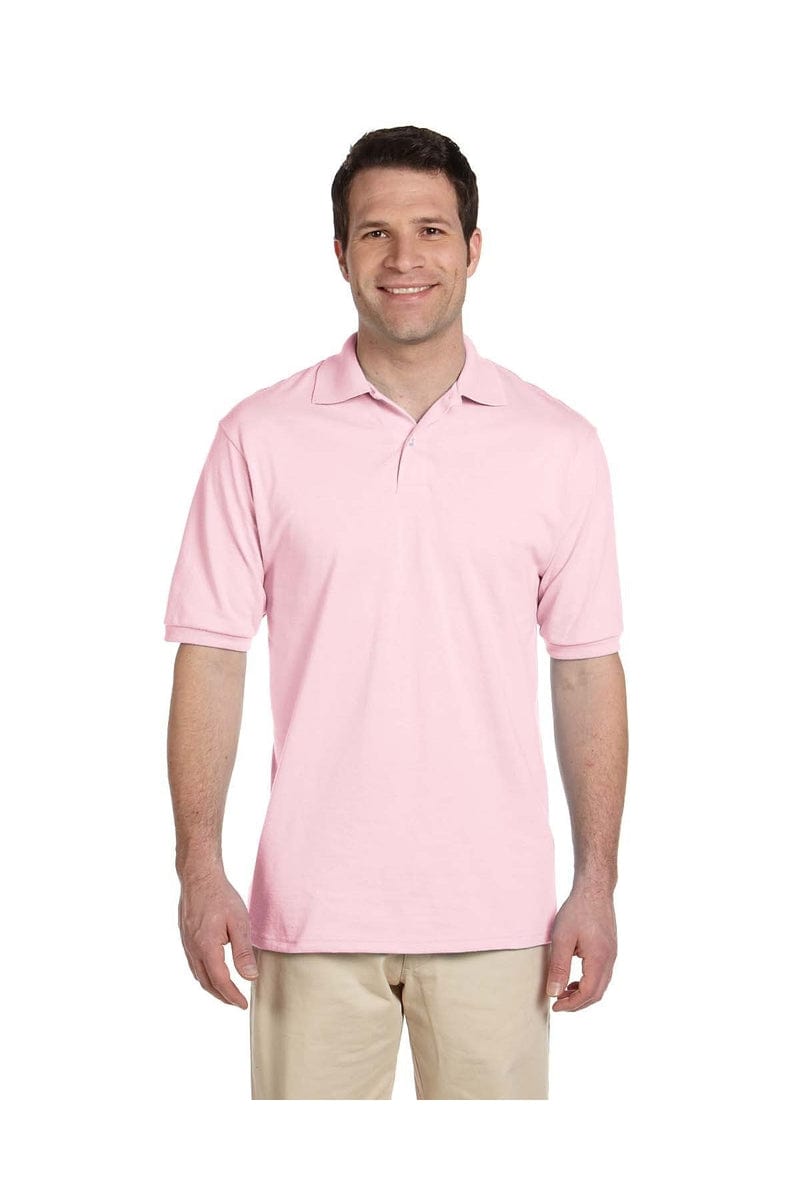 Jerzees Polos/Knits S / Classic Pink Jerzees 437: Adult 5.6 oz. SpotShield(tm) Jersey Polo, Basic Colors