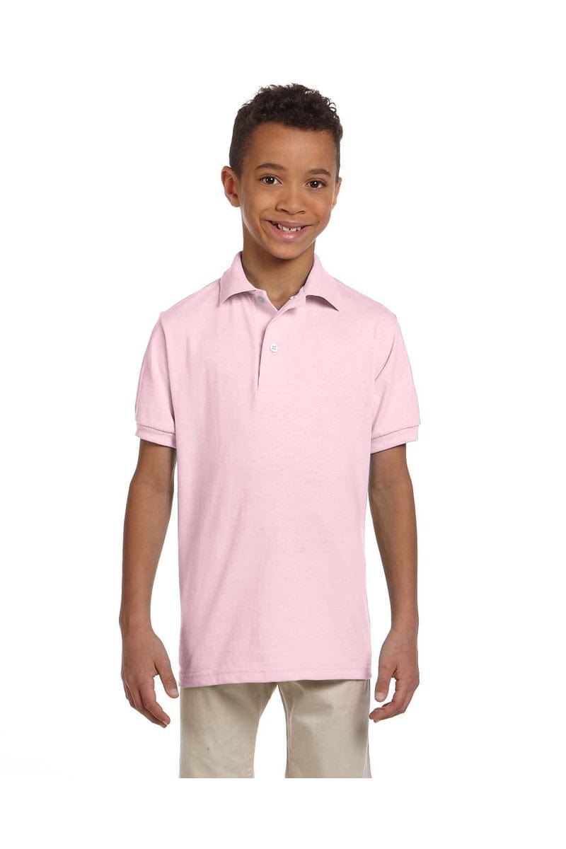Jerzees Polos/Knits S / Classic Pink Jerzees 437Y: Youth 5.6 oz. SpotShield(tm) Jersey Polo