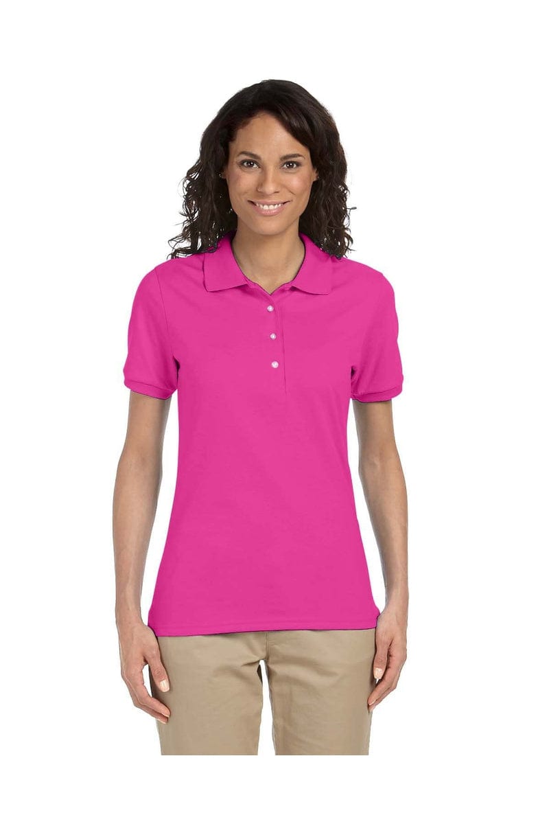 Jerzees Polos/Knits S / Cyber Pink Jerzees 437W: Ladies' 5.6 oz. SpotShield(tm) Jersey Polo