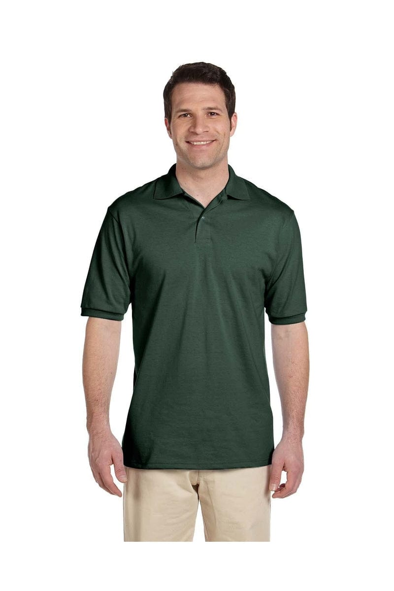 Jerzees Polos/Knits S / Forest Green Jerzees 437: Adult 5.6 oz. SpotShield(tm) Jersey Polo, Basic Colors
