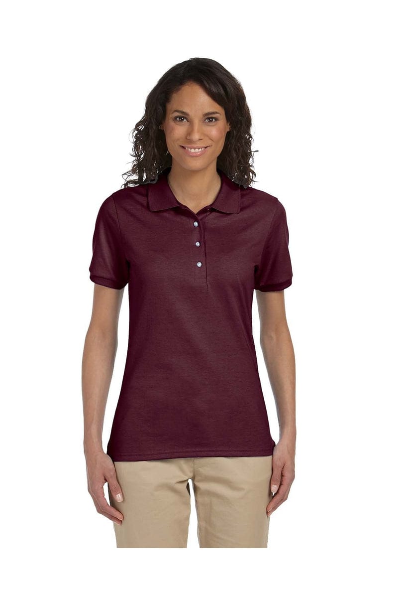 Jerzees Polos/Knits S / Maroon Jerzees 437W: Ladies' 5.6 oz. SpotShield(tm) Jersey Polo