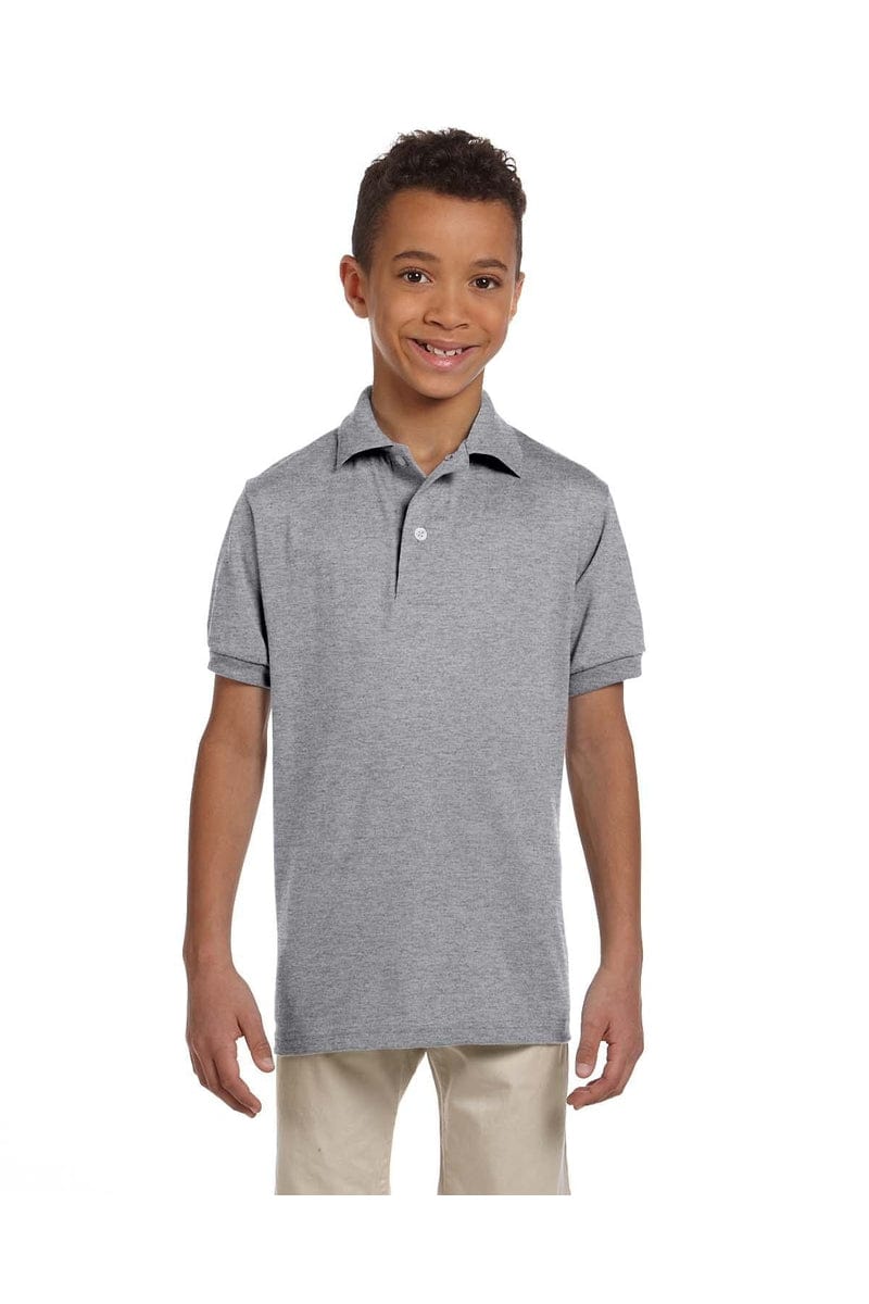 Jerzees Polos/Knits S / Oxford Jerzees 437Y: Youth 5.6 oz. SpotShield(tm) Jersey Polo