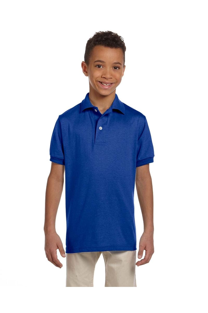 Jerzees Polos/Knits S / Royal Jerzees 437Y: Youth 5.6 oz. SpotShield(tm) Jersey Polo