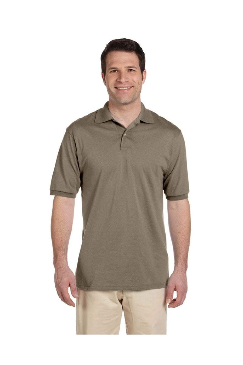 Jerzees Polos/Knits S / Safari Jerzees 437: Adult 5.6 oz. SpotShield(tm) Jersey Polo, Basic Colors