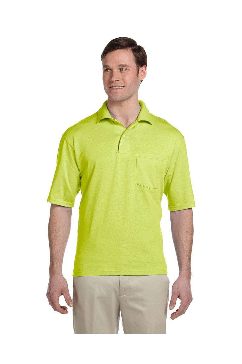 Jerzees Polos/Knits S / Safety Green JERZEES 436P: SpotShield Jersey Wholesale Polo T Shirt