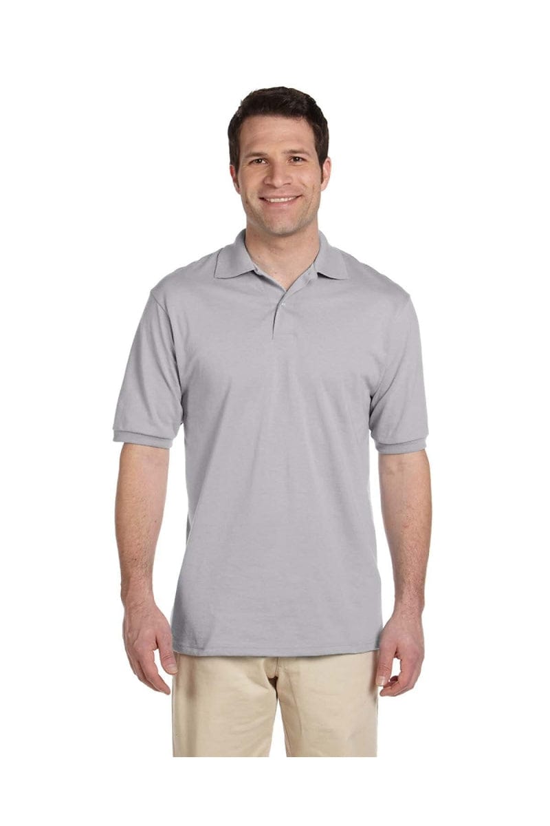 Jerzees Polos/Knits 3XL / Silver Jerzees 437: Adult 5.6 oz. SpotShield(tm) Jersey Polo, Traditional Colors