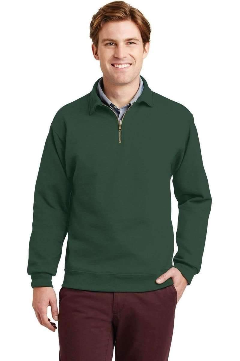 Jerzees Sweatshirts/Fleece JERZEES 4528: SUPER SWEATS NuBlend 1/4-Zip Sweatshirt with Cadet Collar