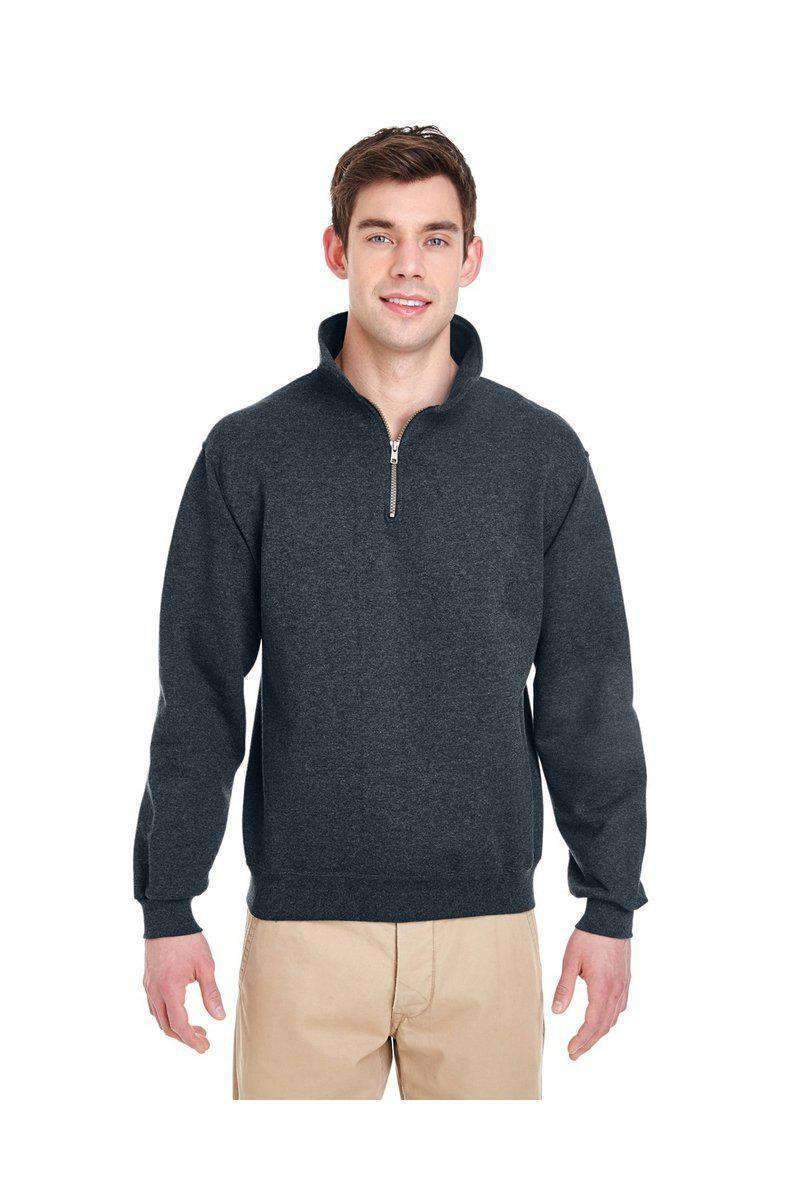 Jerzees Sweatshirts/Fleece JERZEES 4528: SUPER SWEATS NuBlend 1/4-Zip Sweatshirt with Cadet Collar