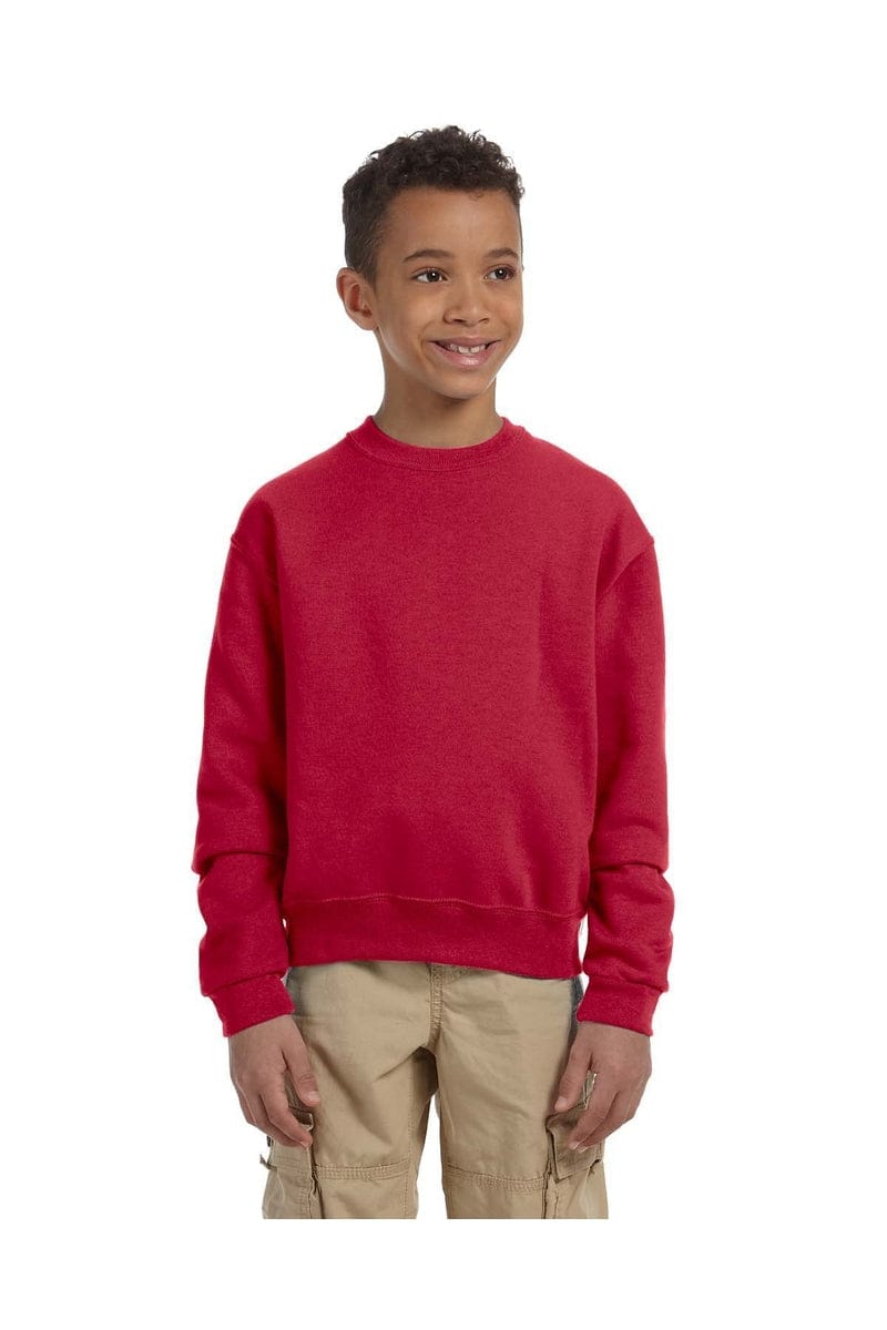 Jerzees Sweatshirts/Fleece Jerzees 562B: Youth 8 oz. NuBlend(r) Fleece Crew