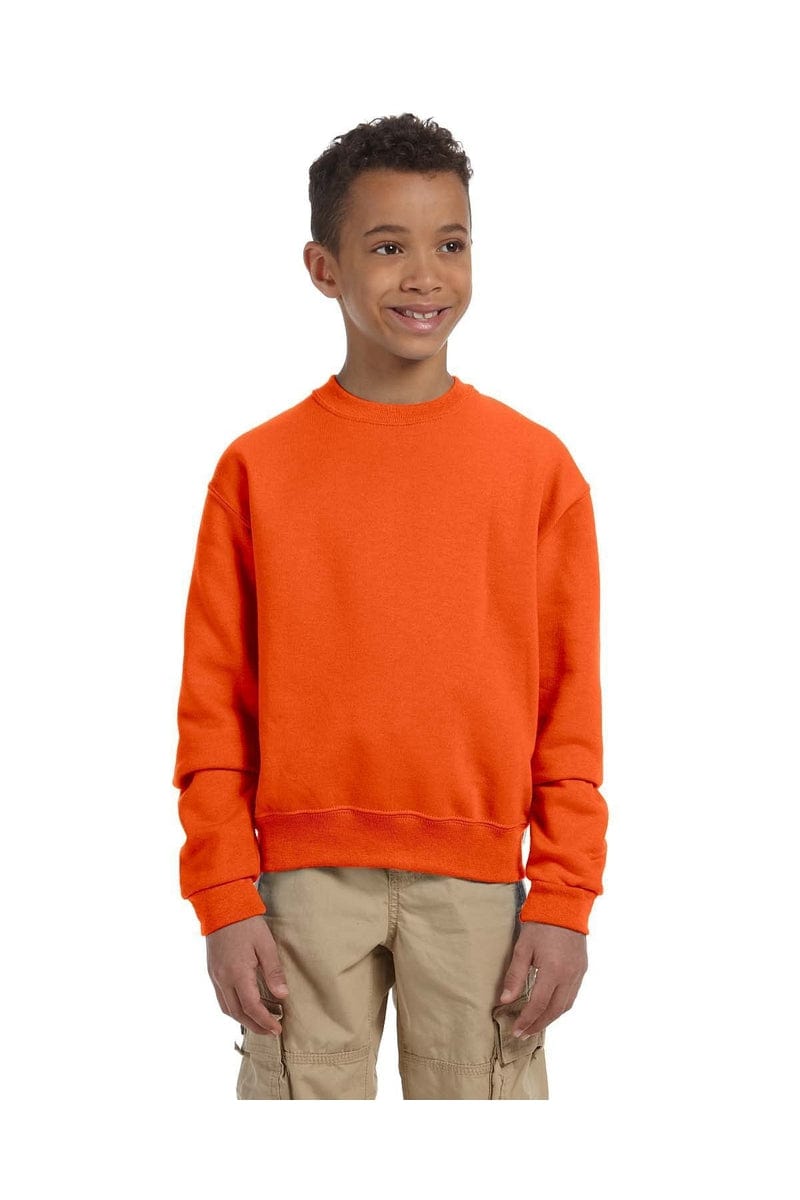 Jerzees Sweatshirts/Fleece Jerzees 562B: Youth 8 oz. NuBlend(r) Fleece Crew