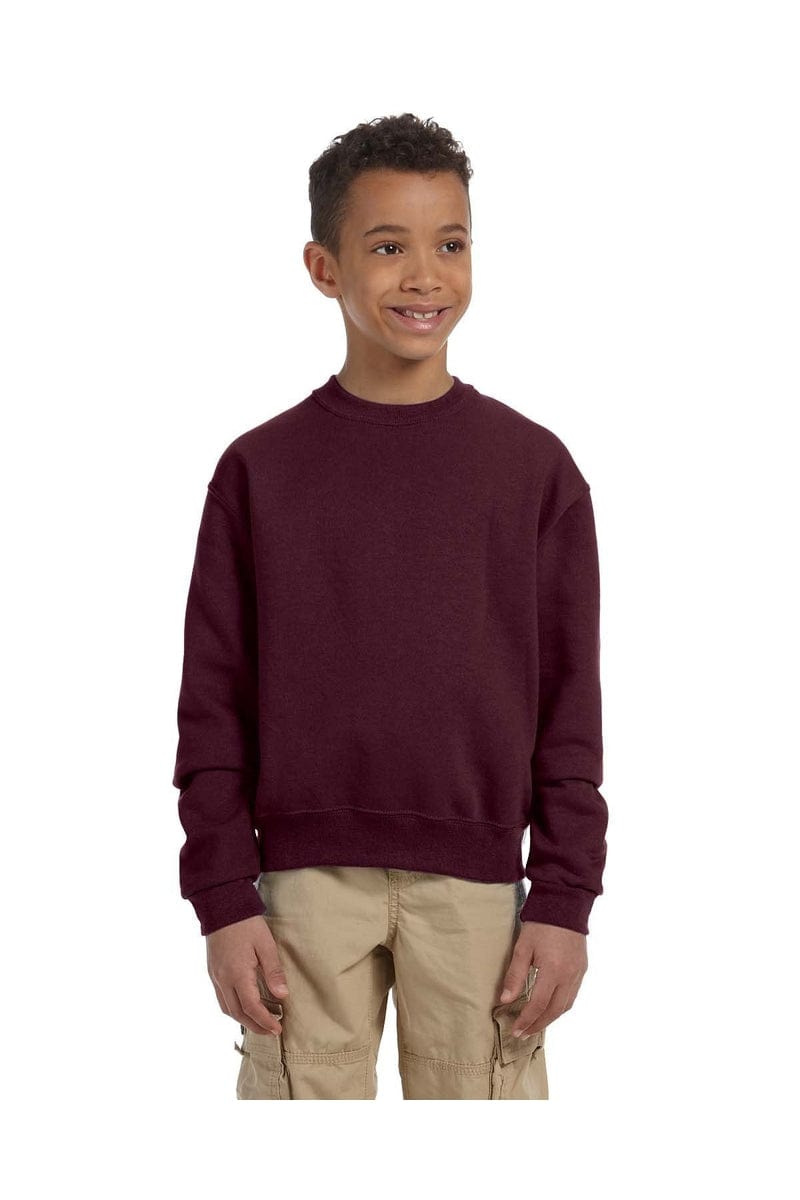 Jerzees Sweatshirts/Fleece Jerzees 562B: Youth 8 oz. NuBlend(r) Fleece Crew