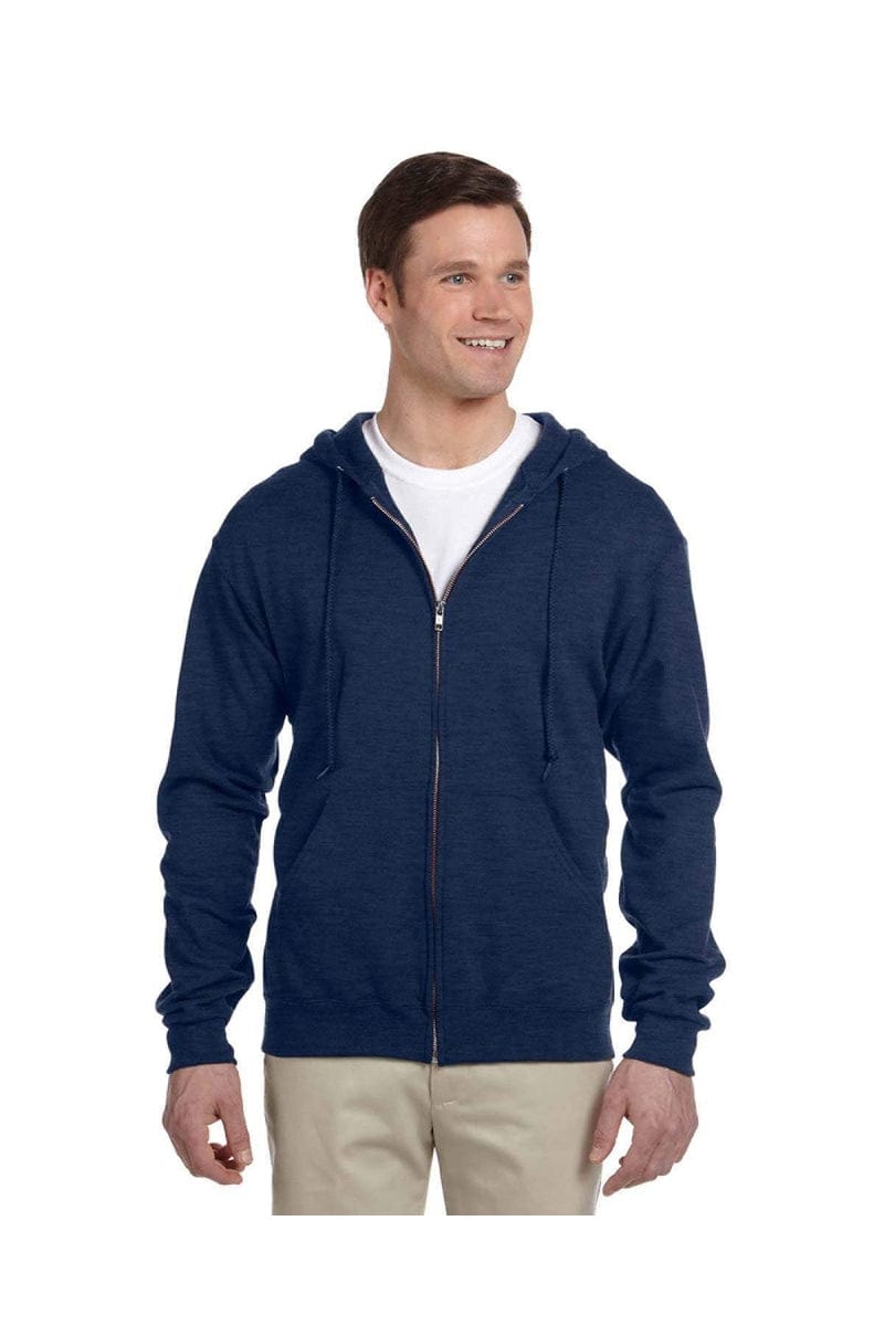 Jerzees Sweatshirts/Fleece Jerzees 993: Adult 8 oz. NuBlend(r) Fleece Full-Zip Hood, Basic Colors