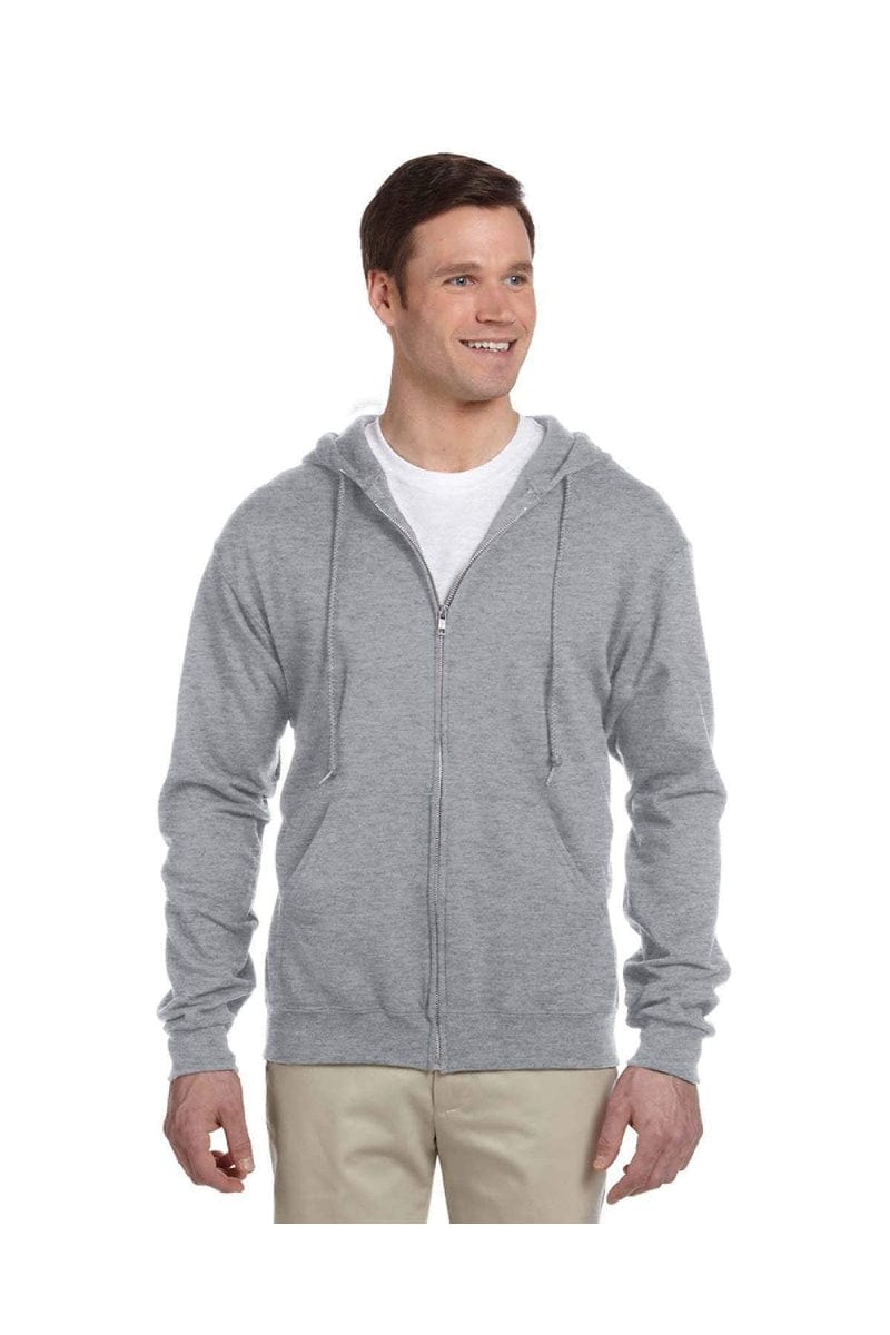 Jerzees Sweatshirts/Fleece Jerzees 993: Adult 8 oz. NuBlend(r) Fleece Full-Zip Hood, Basic Colors