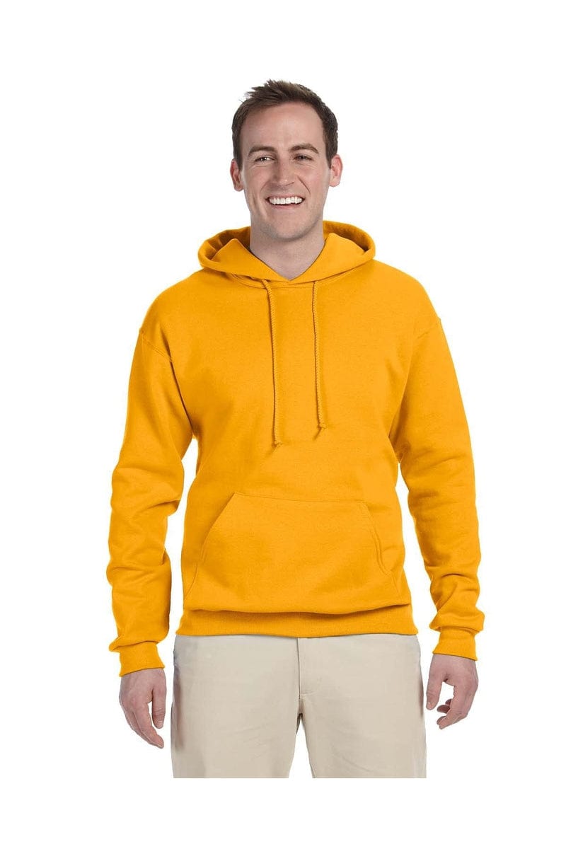 Jerzees Sweatshirts/Fleece M / Gold Jerzees 996: Adult 8 oz. NuBlend(r) Fleece Pullover Hood, Basic Colors