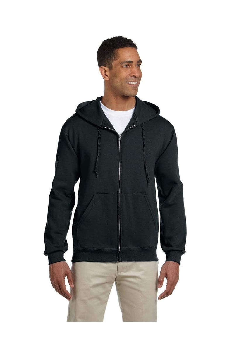 Jerzees Sweatshirts/Fleece S / Black JERZEES 4999:  Wholesale Full-Zip Hooded Sweatshirt