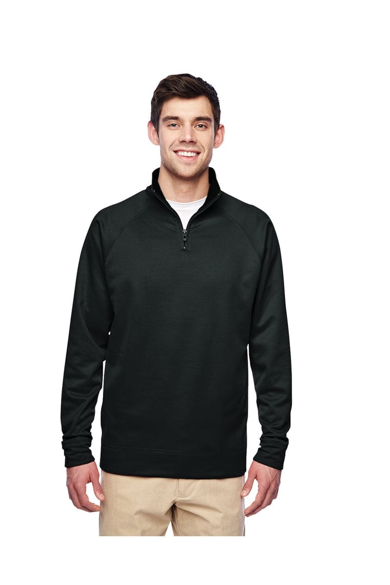 Jerzees Sweatshirts/Fleece S / Black Jerzees PF95MR: Adult 6 oz. DRI-POWER(r) SPORT Quarter-Zip Cadet Collar Sweatshirt