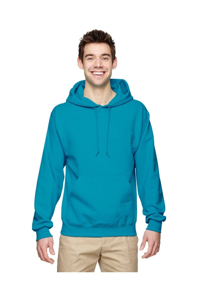 Jerzees Sweatshirts/Fleece S / California Blue Jerzees 996: Adult 8 oz. NuBlend(r) Fleece Pullover Hood, Basic Colors