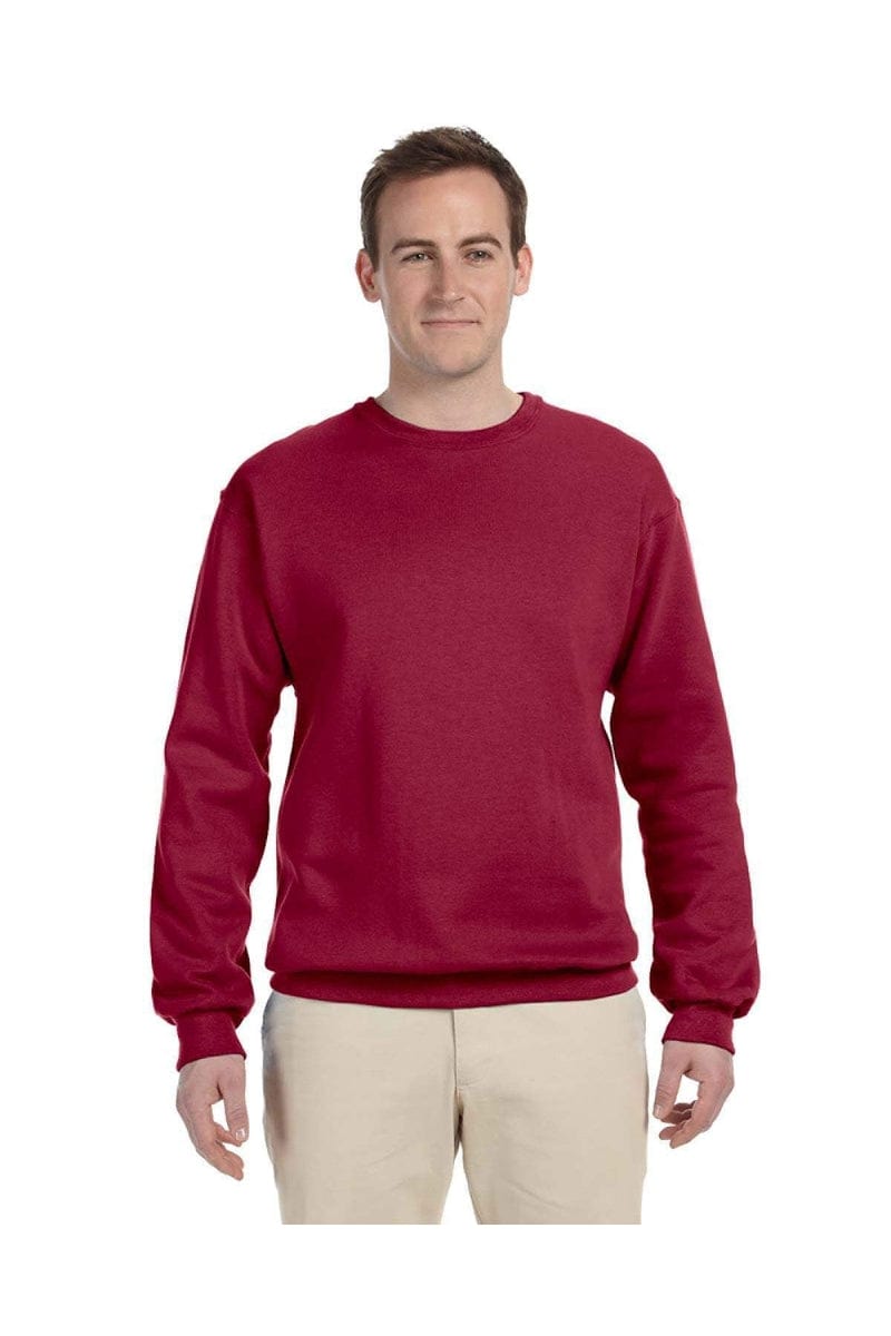 Jerzees Sweatshirts/Fleece S / Crimson Jerzees 562: Adult 8 oz. NuBlend® Fleece Crew