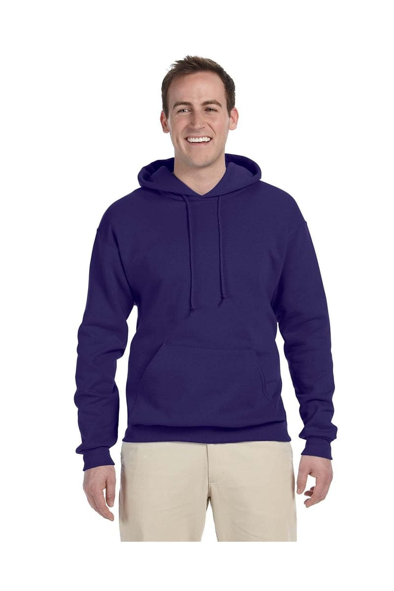 Jerzees Sweatshirts/Fleece S / Deep Purple Jerzees 996: Adult 8 oz. NuBlend(r) Fleece Pullover Hood, Basic Colors