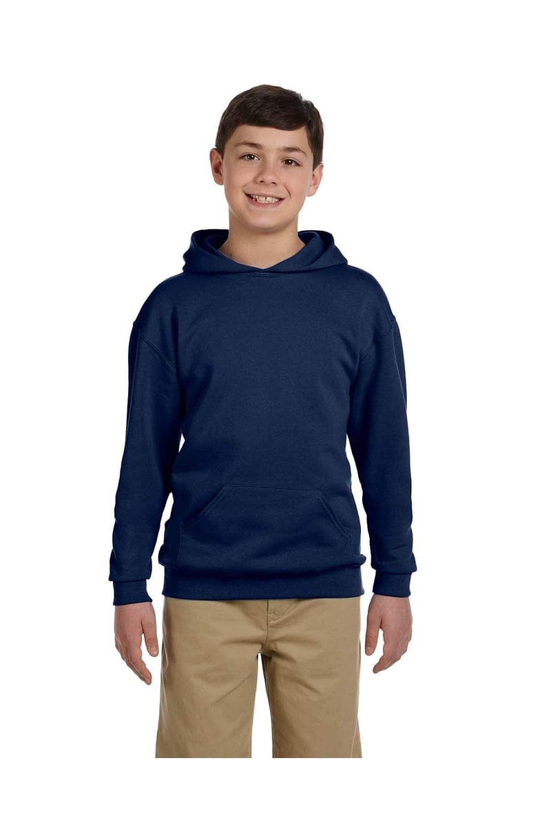 Jerzees Sweatshirts/Fleece S / J Navy JERZEES 996Y: Youth NuBlend Pullover Hooded Sweatshirt