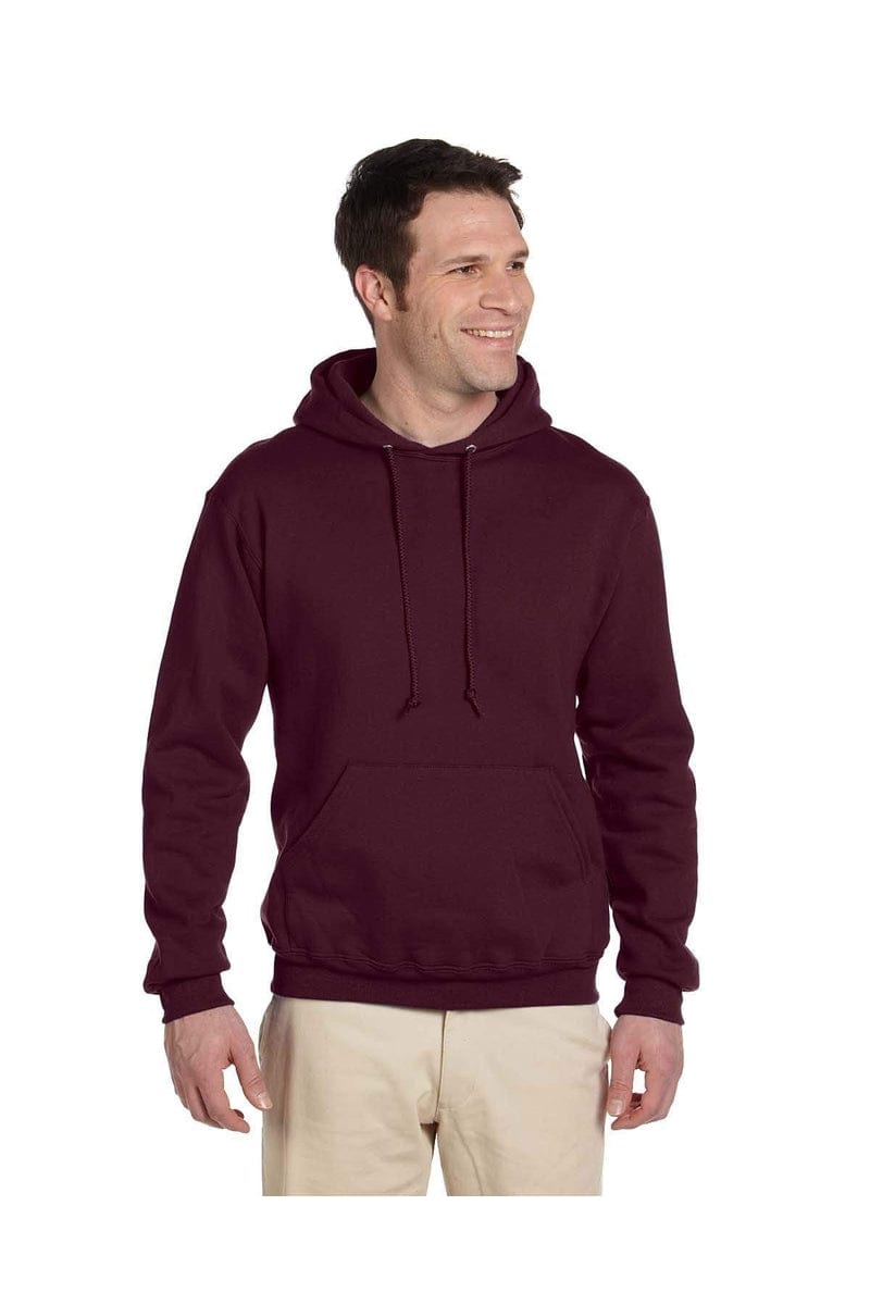 Jerzees Sweatshirts/Fleece S / Maroon JERZEES 4997: SUPER SWEATS NuBlend Pullover Hooded Sweatshirt