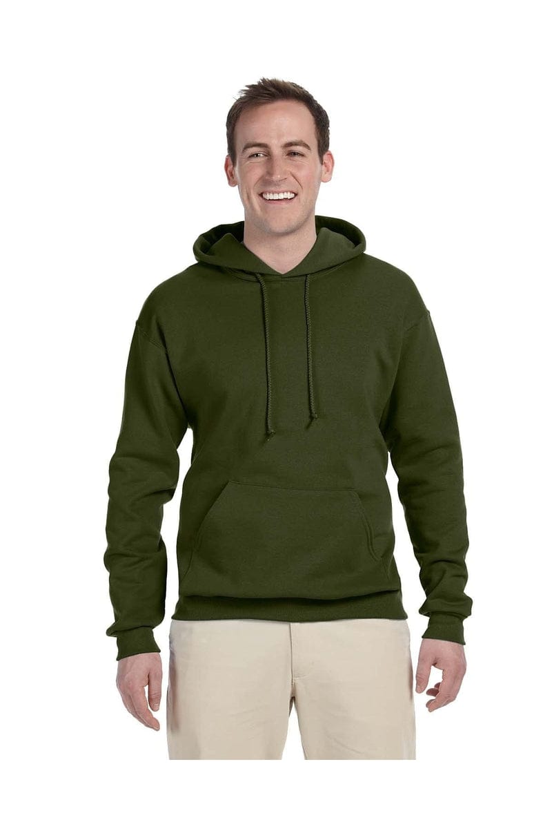 Jerzees Sweatshirts/Fleece S / Military Green Jerzees 996: Adult 8 oz. NuBlend(r) Fleece Pullover Hood, Basic Colors