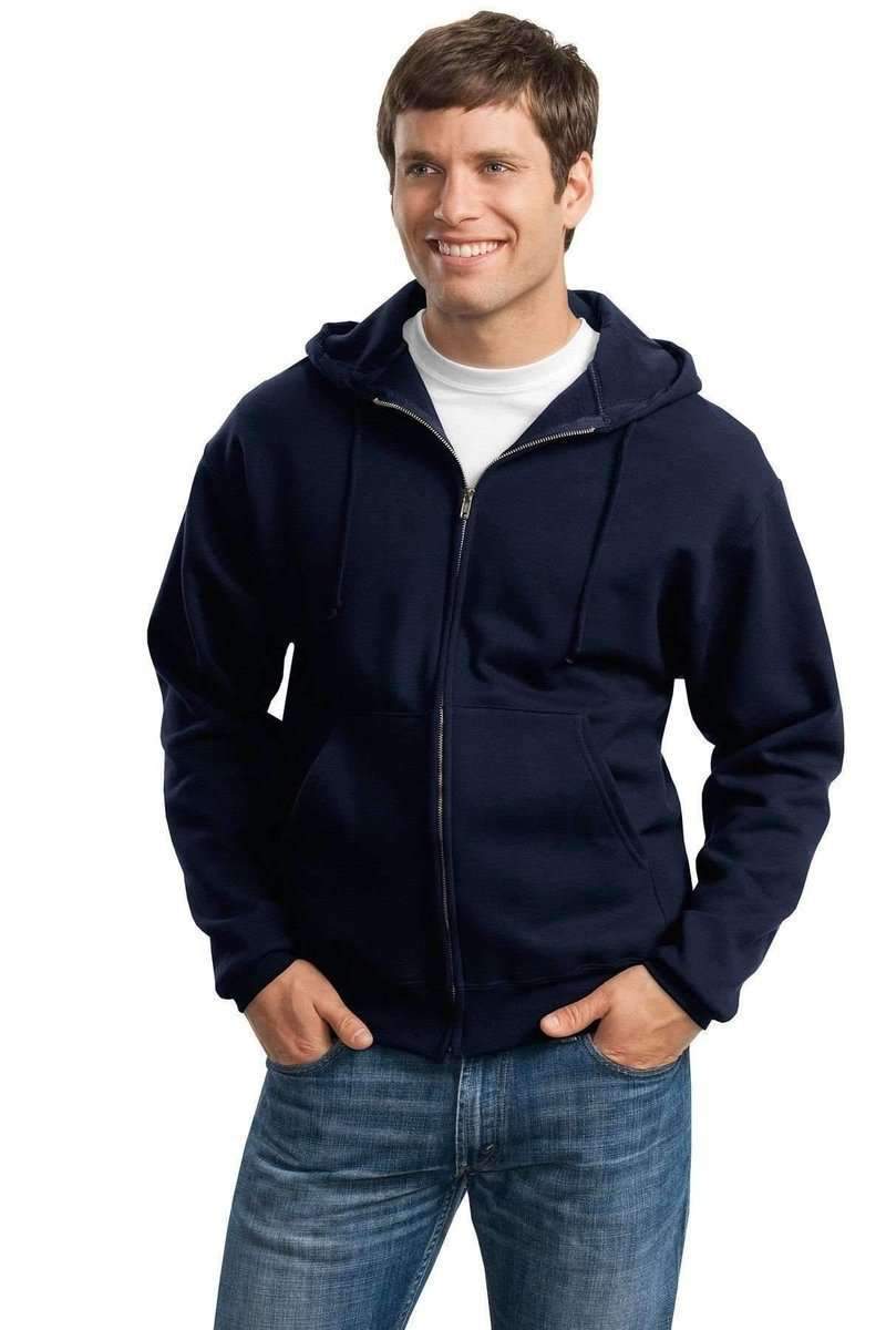 Jerzees Sweatshirts/Fleece S / Navy JERZEES 4999:  Wholesale Full-Zip Hooded Sweatshirt