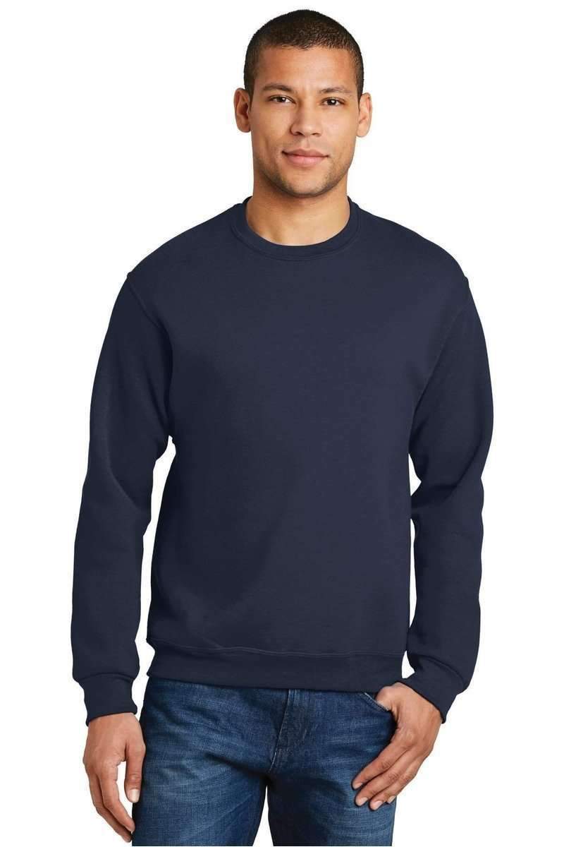 Jerzees Sweatshirts/Fleece S / Navy Jerzees 562: Adult 8 oz. NuBlend® Fleece Crew