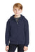 Jerzees Sweatshirts/Fleece S / Navy JERZEES 993B: Youth Wholesale Full-Zip Hooded Sweatshirt