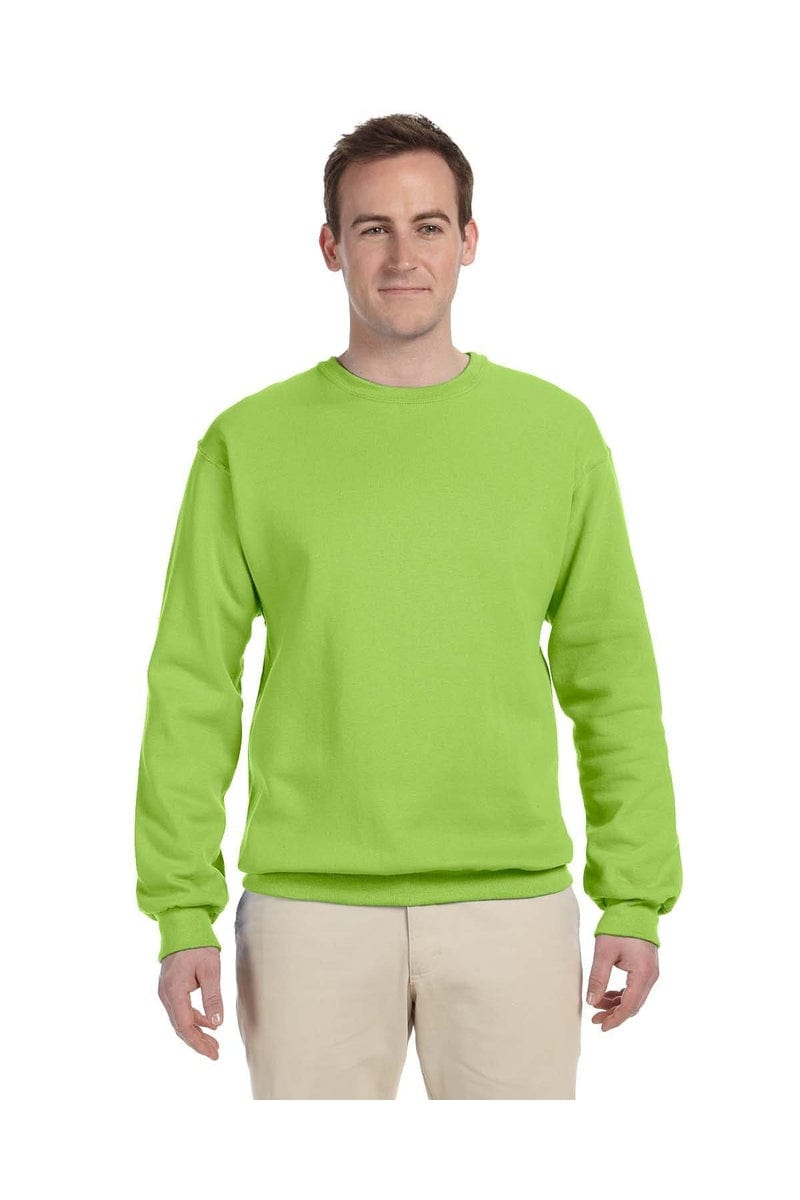 Jerzees Sweatshirts/Fleece S / Neon Green Jerzees 562: Adult 8 oz. NuBlend® Fleece Crew