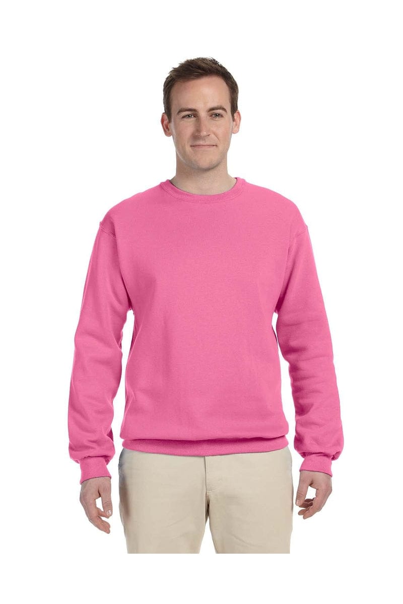 Jerzees Sweatshirts/Fleece S / Neon Pink Jerzees 562: Adult 8 oz. NuBlend® Fleece Crew