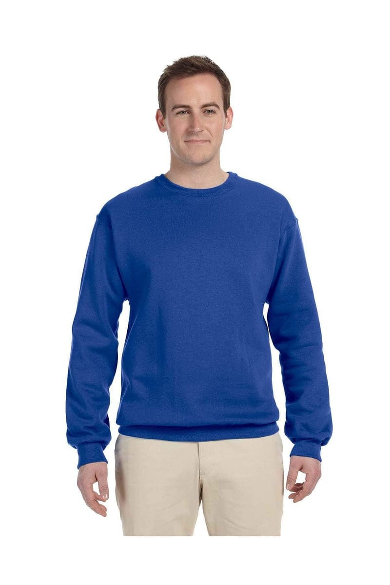 Jerzees Sweatshirts/Fleece S / Royal Jerzees 562: Adult 8 oz. NuBlend® Fleece Crew