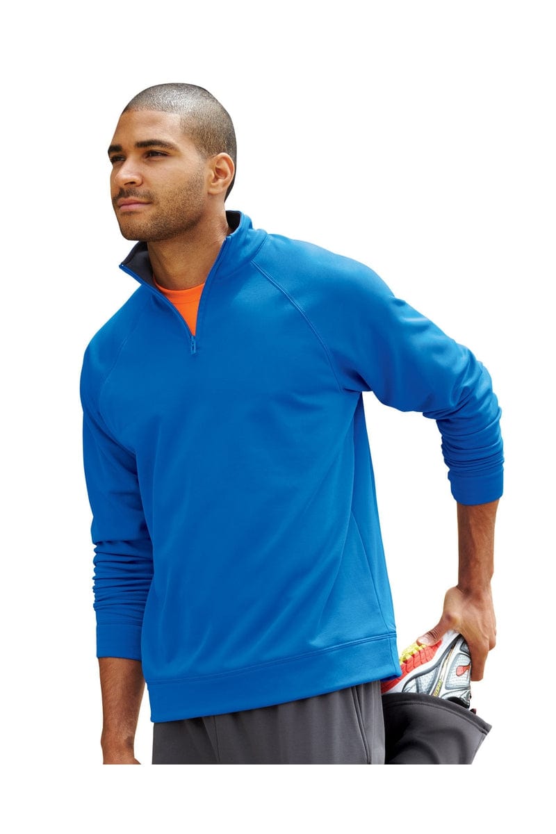 Jerzees Sweatshirts/Fleece S / Royal Jerzees PF95MR: Adult 6 oz. DRI-POWER(r) SPORT Quarter-Zip Cadet Collar Sweatshirt